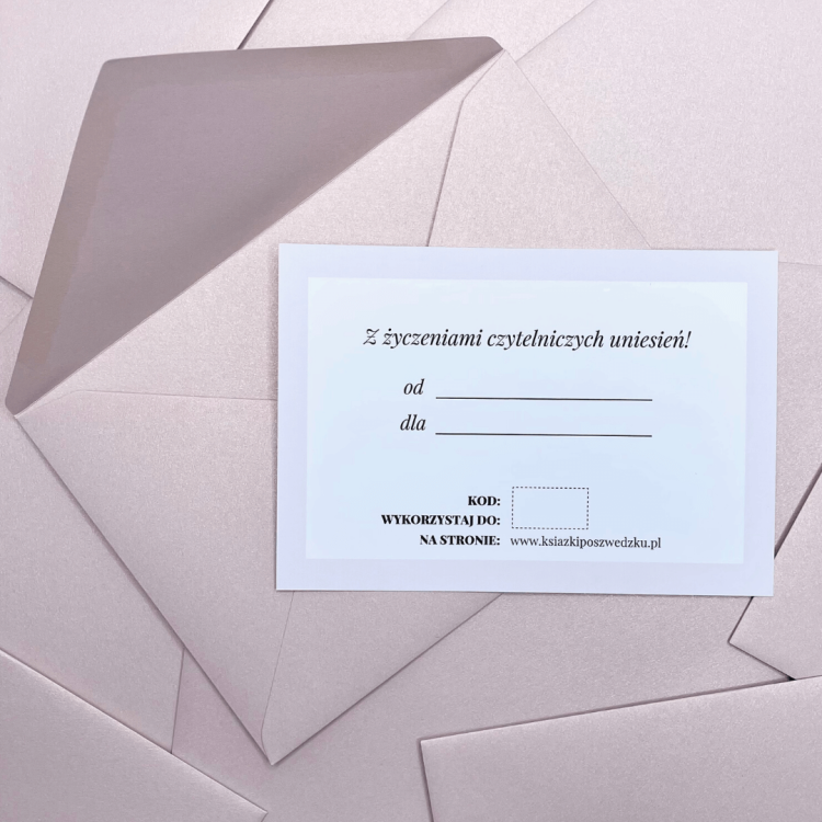 Karta Podarunkowa Książki po szwedzku