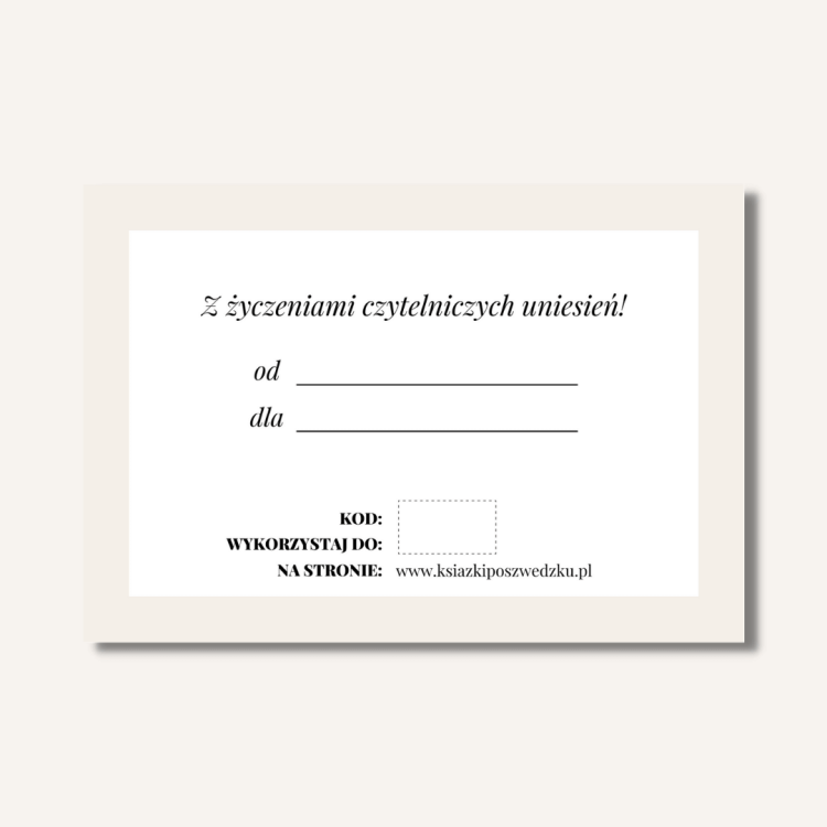 Karta Podarunkowa Książki po szwedzku