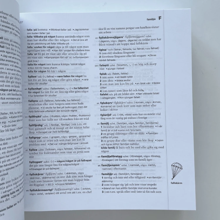 Natur och Kulturs Svenska Ordbok, słownik języka szwedzkiego, możesz go wnieść na egzamin TISUS