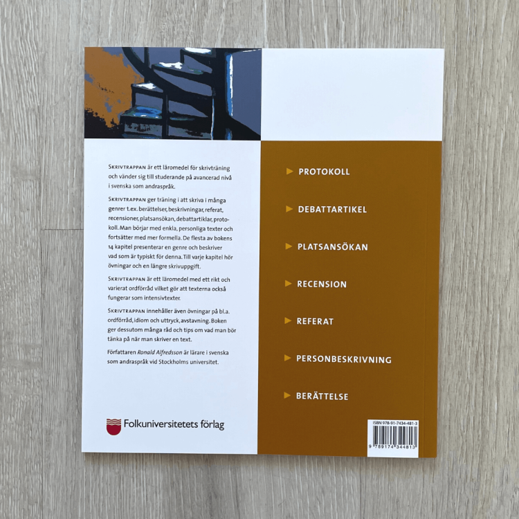 Skrivtrappan - Ronald Alfredsson, czyli jak pisać lepiej po szwedzku