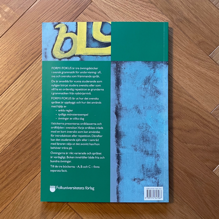 Form i fokus B, ćwiczenia ze szwedzkiej gramatyki, poziom średnio zaawansowany