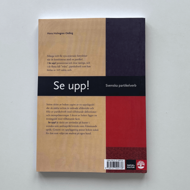 Se upp! Svenska partikelverb Lärobok - Hans Holmgren Ording, czyli wszystko o szwedzkim partikelverb