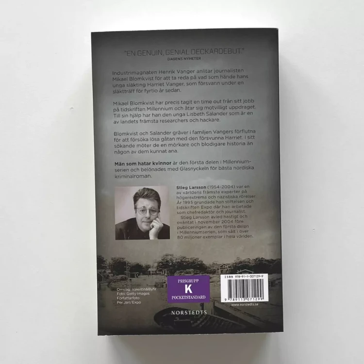 Män som hatar kvinnor - Stieg Larsson, czyli Dziewczyna z tatuażem, Mężczyźni, którzy nienawidzą kobiet, w oryginale, po szwedzku!