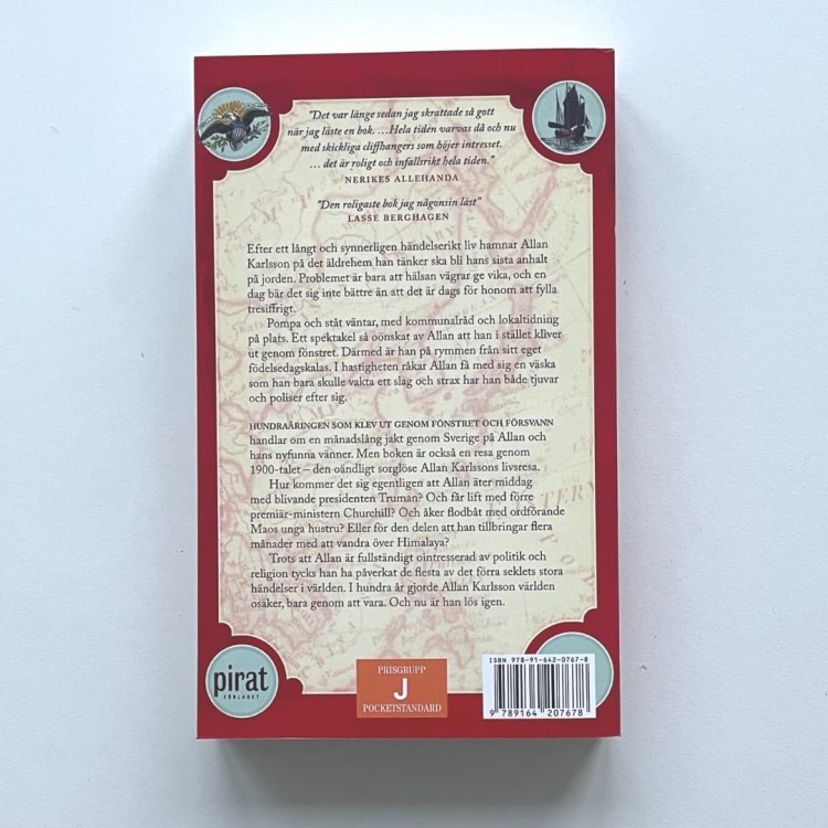 "Hundraåringen som klev ut genom fönstret och försvann" - Jonas Jonasson po szwedzku