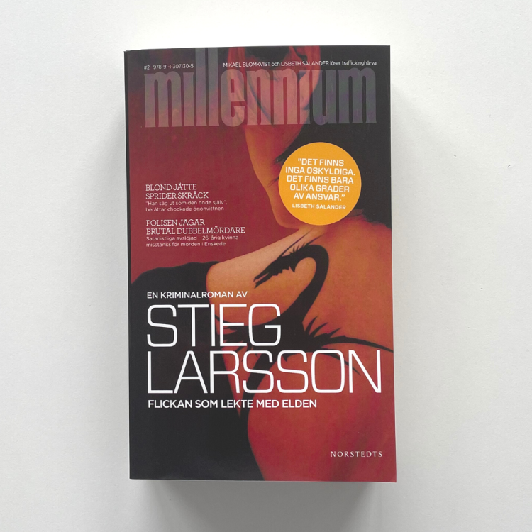 Flickan som lekte med elden Stieg Larsson dziewczyna, która igrała z ogniem w oryginale, po szwedzku 3