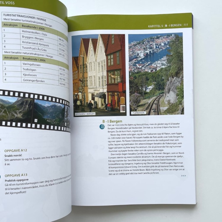 Med tusen ord (Podręcznik z ćwiczeniami) - Olaug Strand  do nauki norweskiego 5