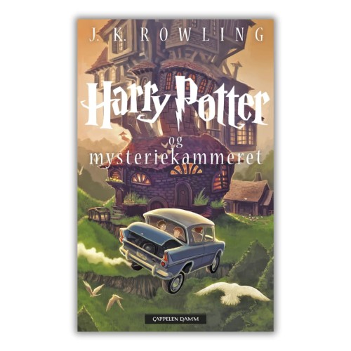 "Harry Potter og Mysteriekammeret" - J. K. Rowling, czyli Harry Potter i Komnata Tajemnic po norwesku!, przednia okładka