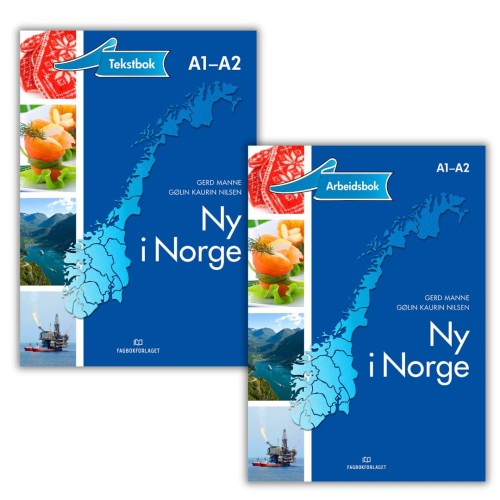 Zestaw Ny i Norge - podręcznik i ćwiczenia do nauki norweskiego od podstaw, A1/A2