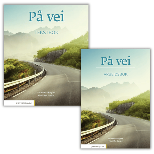 Zestaw: På vei (2018), Tekstbok + Arbeidsbok (Podręcznik i Ćwiczenia) do nauki norweskiego od podstaw, poziom A1/A2, słownictwo, gramatyka, komunikacja