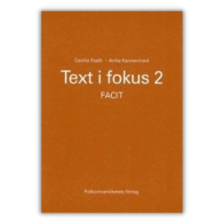 Text i fokus 2, facit, klucz odpowiedzi