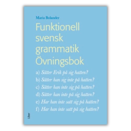 Funktionell svensk grammatik Övningsbok – ćwiczenia, okładka przednia