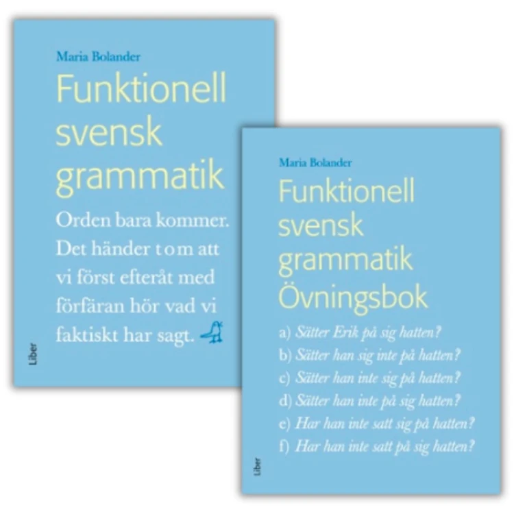ZESTAW: Funktionell svensk grammatik (Podręcznik i Ćwiczenia) przednie okładki