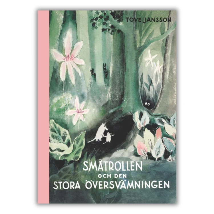 Småtrollen och den stora översvämningen - Tove Jansson , czyli Małe Trolle i Duża Powódź w oryginale, po szwedzku, przednia okładka
