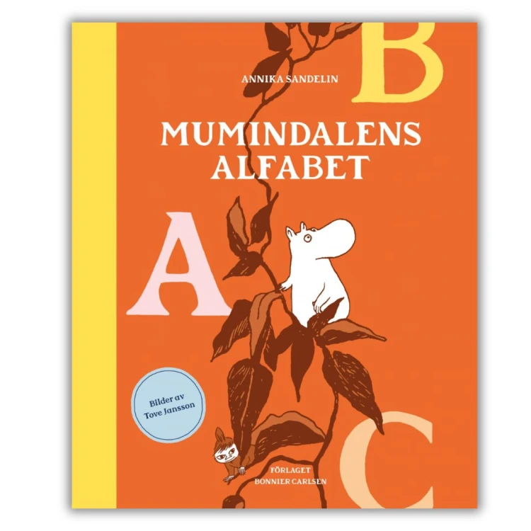 Mumindalens alfabet - Annika Sandelin/Tove Jansson, przednia okładka