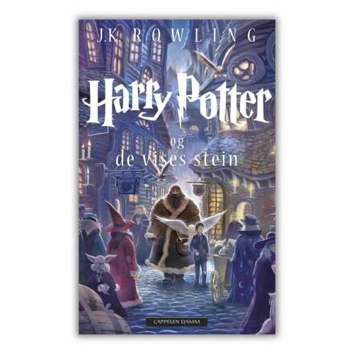 "Harry Potter og De vises stein" - J. K. Rowling  po norwesku, w języku norweskim, przednia okładka