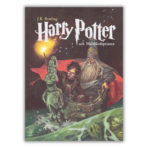 Harry Potter och Halvblodsprinsen - J. K. Rowling po szwedzku, Harry POtter, i KSiążę Półkrwi po szwedzku, przednia okładka