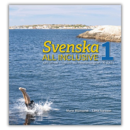 Svenska All Inclusive 1 A1-A2 - podręcznik do nauki szwedzkiego od podstaw. Gramatyka, słownictwo, wymowa, ćwiczenia, nagrania audio i klucz odpowiedzi. przednia okładka.