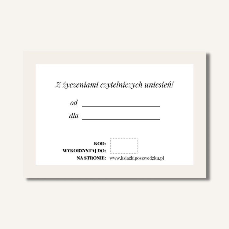 Karta podarunkowa Książki po szwedzku