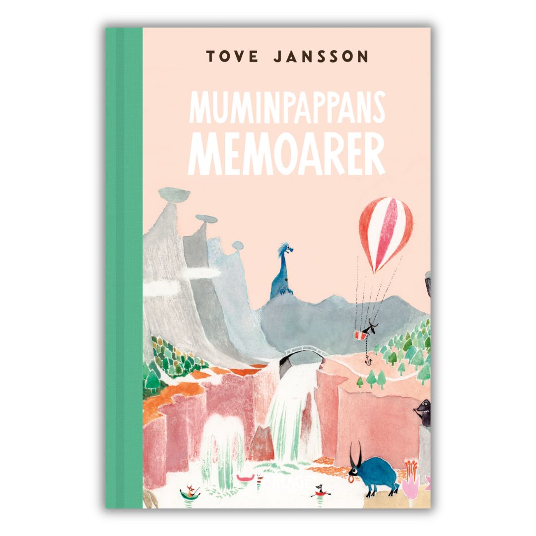 "Muminpappans memoarer" Tove Jansson, czyli "Pamiętniki Tatusia Muminka" w oryginale, po szwedzku, przednia okładka